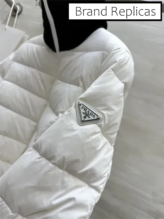 Prada waist lapel down jacket